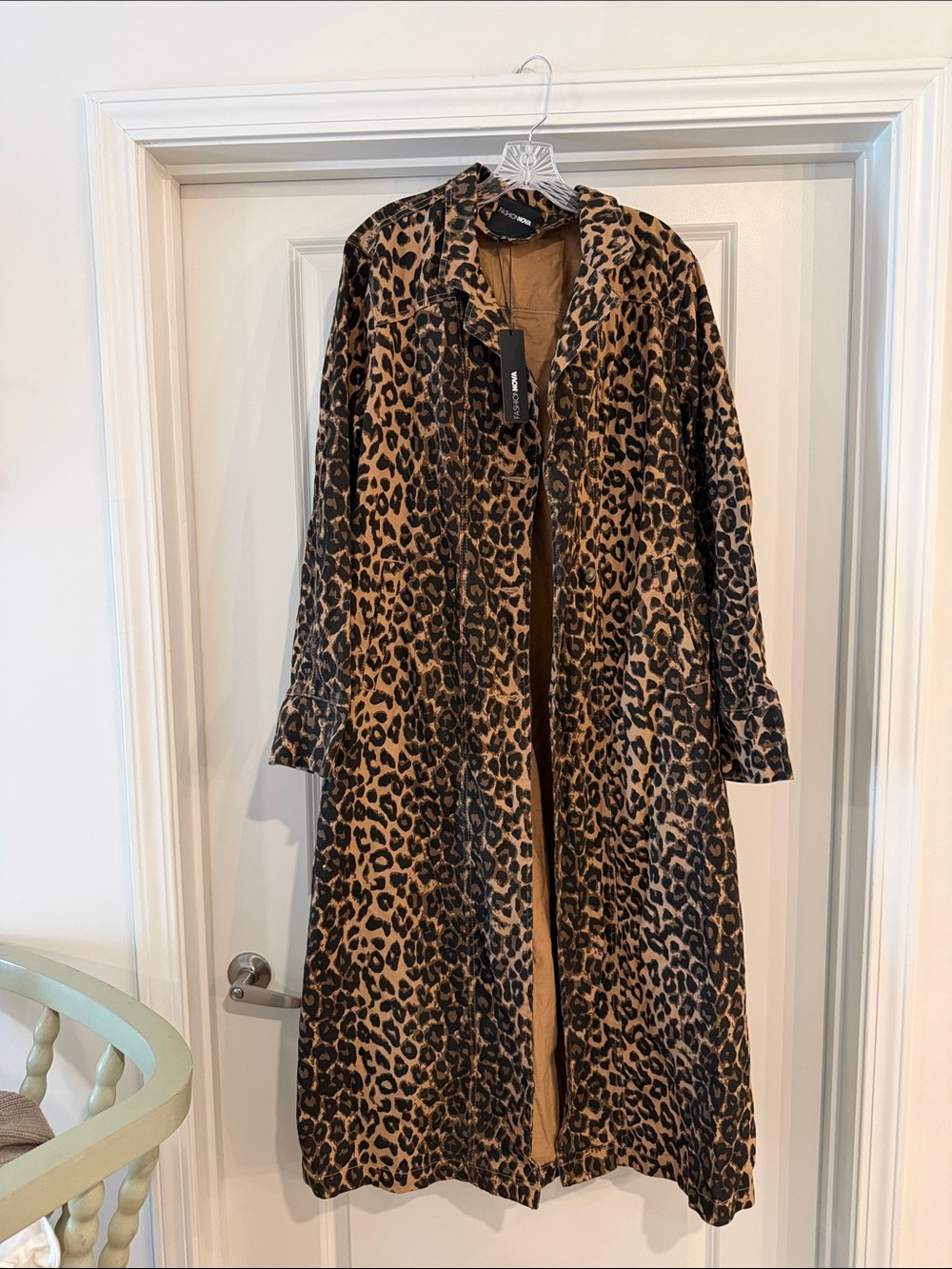 Fashion Nova Leopard Print Jacket - Brown & Black